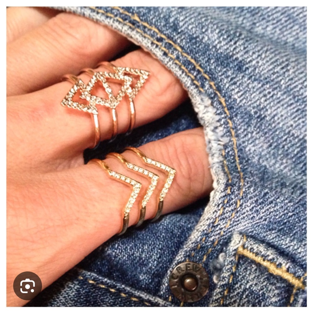 Stella & Dot Pave Spear Ring - Rose Gold